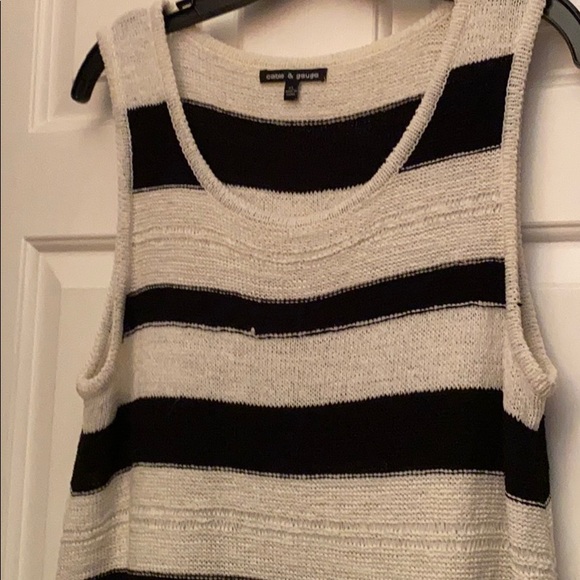 Cable & Gauge XL sleeveless sweater - Picture 6 of 7